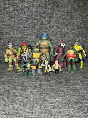 Teenage Mutant Ninja Turtles TMNT &Villains Action Figures Lot of